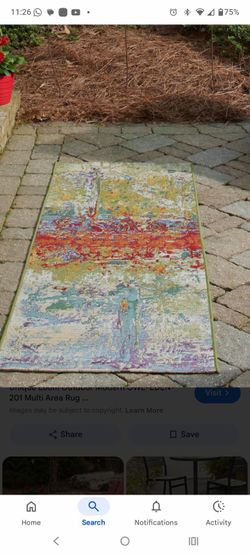Indoor outdoor 10X12 area rug
