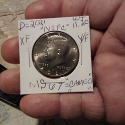 🇺🇸" JFK "( NIFC )XF."Cameo"(2021="D") Wt:11.20( V./ F. )