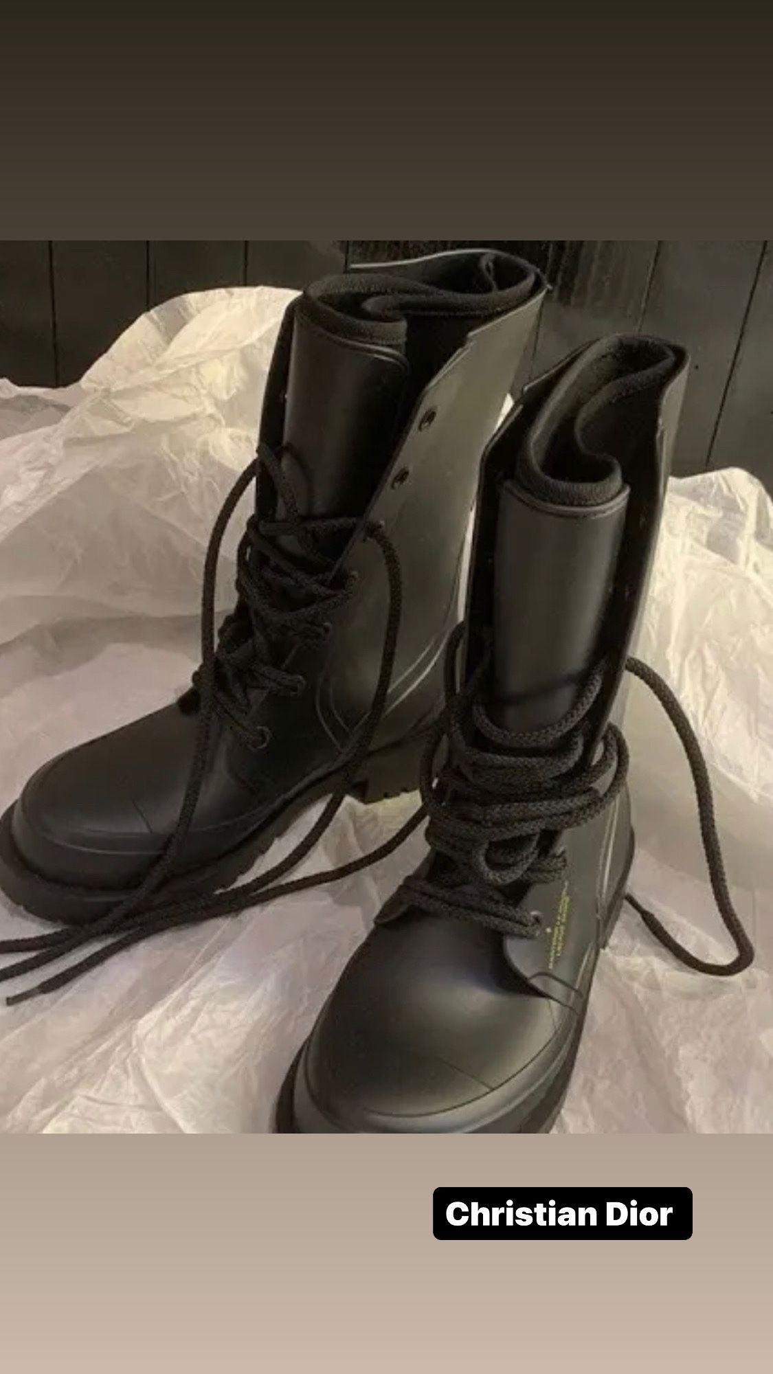 Dior Rubber Camp Boots