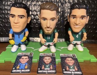 Ballers Mexico Soccer Team Figures Malagón Giménez & Álvarez w/ Cards