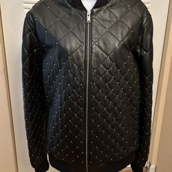 Ron Tomson Medium Leather Jacket Retails $350