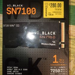 WD Black SN7100 1TB NVMe Internal Gaming SSD