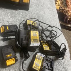 20 volts baterys or chargers 25 each