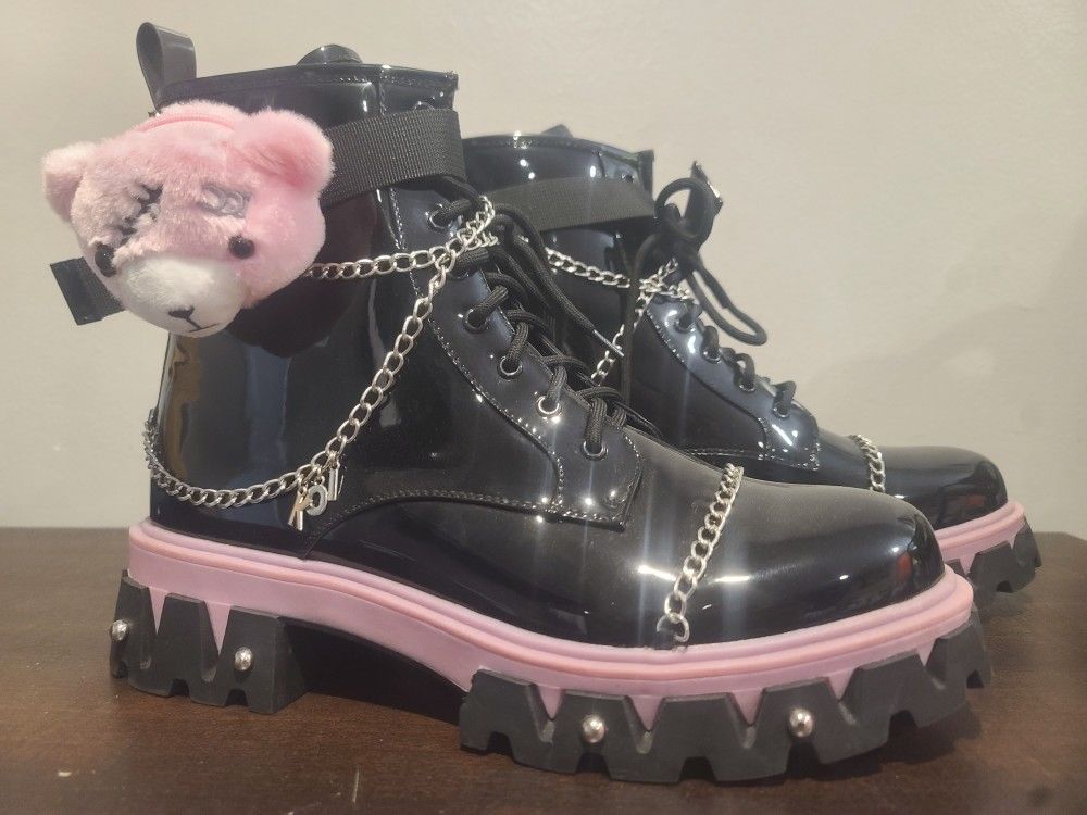 Koi Footwear Women's Size 10 Punk Out Rave Boots New (Price Is Firm)