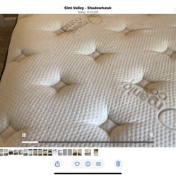 Queen Size Organic Cotton + Mattress + Box Spring Excellent Condition 