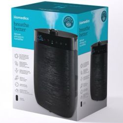 Homedics Deluxe Ultrasonic Humidifier 1.5 Gal Tank + 70 HR Running Time Brand New In Box 