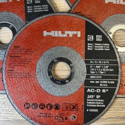 Hilti cutting Wheels 6 Inches(Lot of 9)