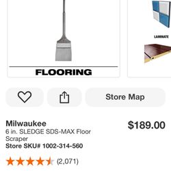 Milwaukee 6in Floor Scraper