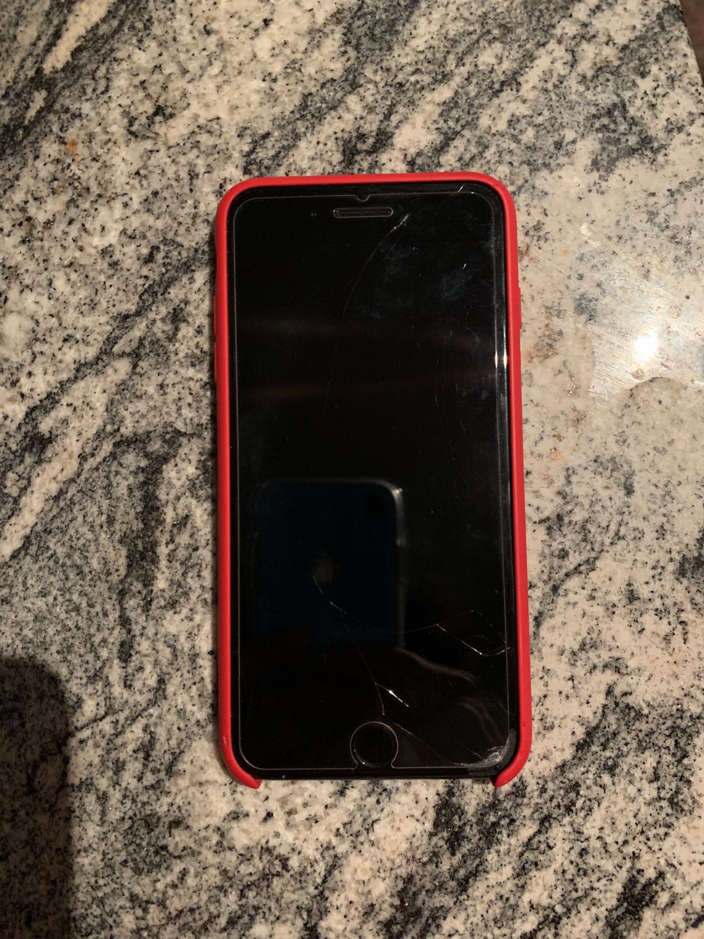 iPhone 7+ small hairline crack (sprint). Near perfect only thing is the hairline crack