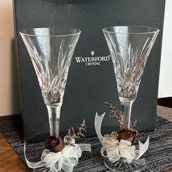 Waterford LISMORE TOASTING FLUTE, 5.5OZ, SET OF 2