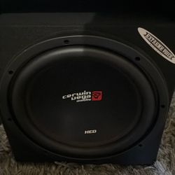 12” Subwoofer and AMPS