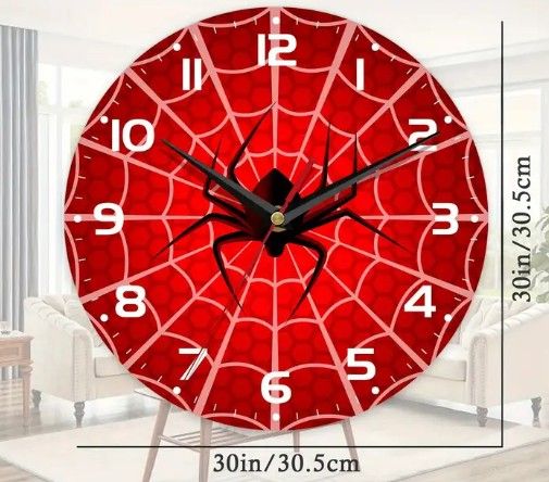 SpiderMan Bed Set Clock And Book Bag