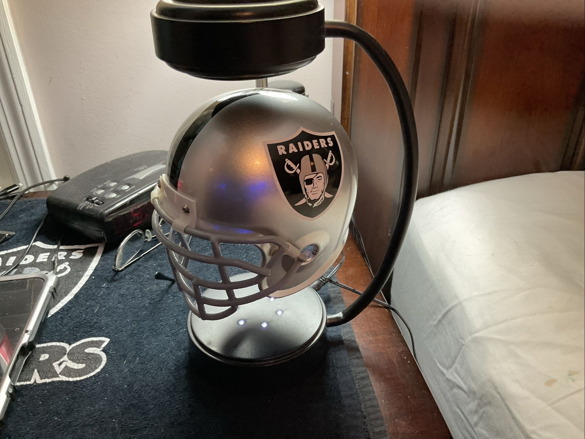 Las Vegas Raiders Hover Floating Rotating Helmet