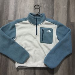 Blue/White North face Jacket 