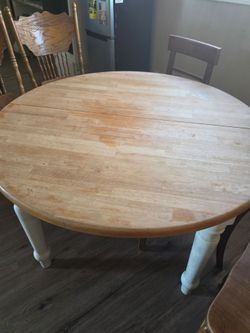 Wooden Round Table