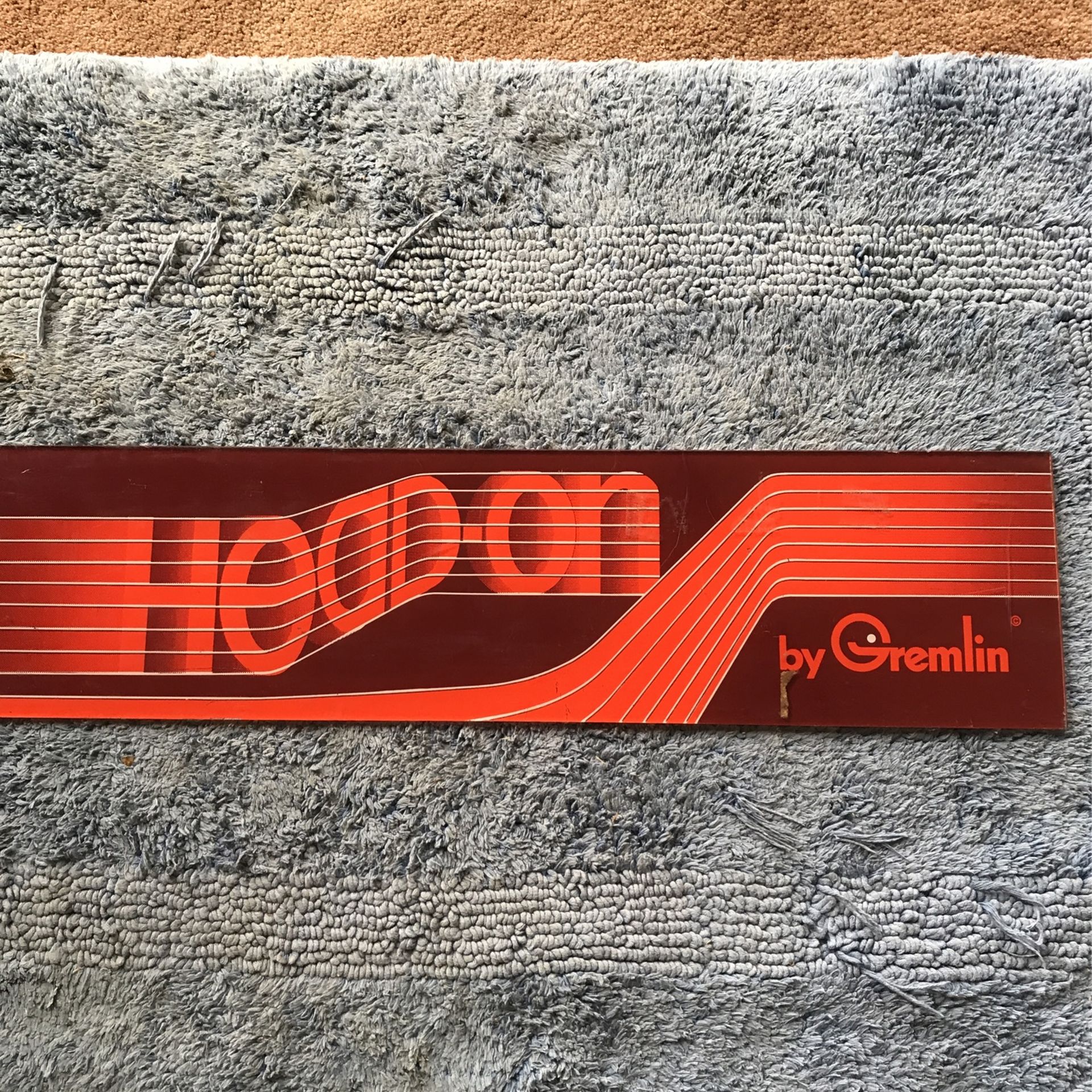 Head On Gremlin Original Plexi Arcade Video Game Marquee Sign Header