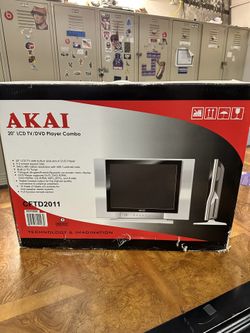 Vintage Akai CFTD2011 20" Retro Gaming Monitor 🖥️ /DVD Player Disk 