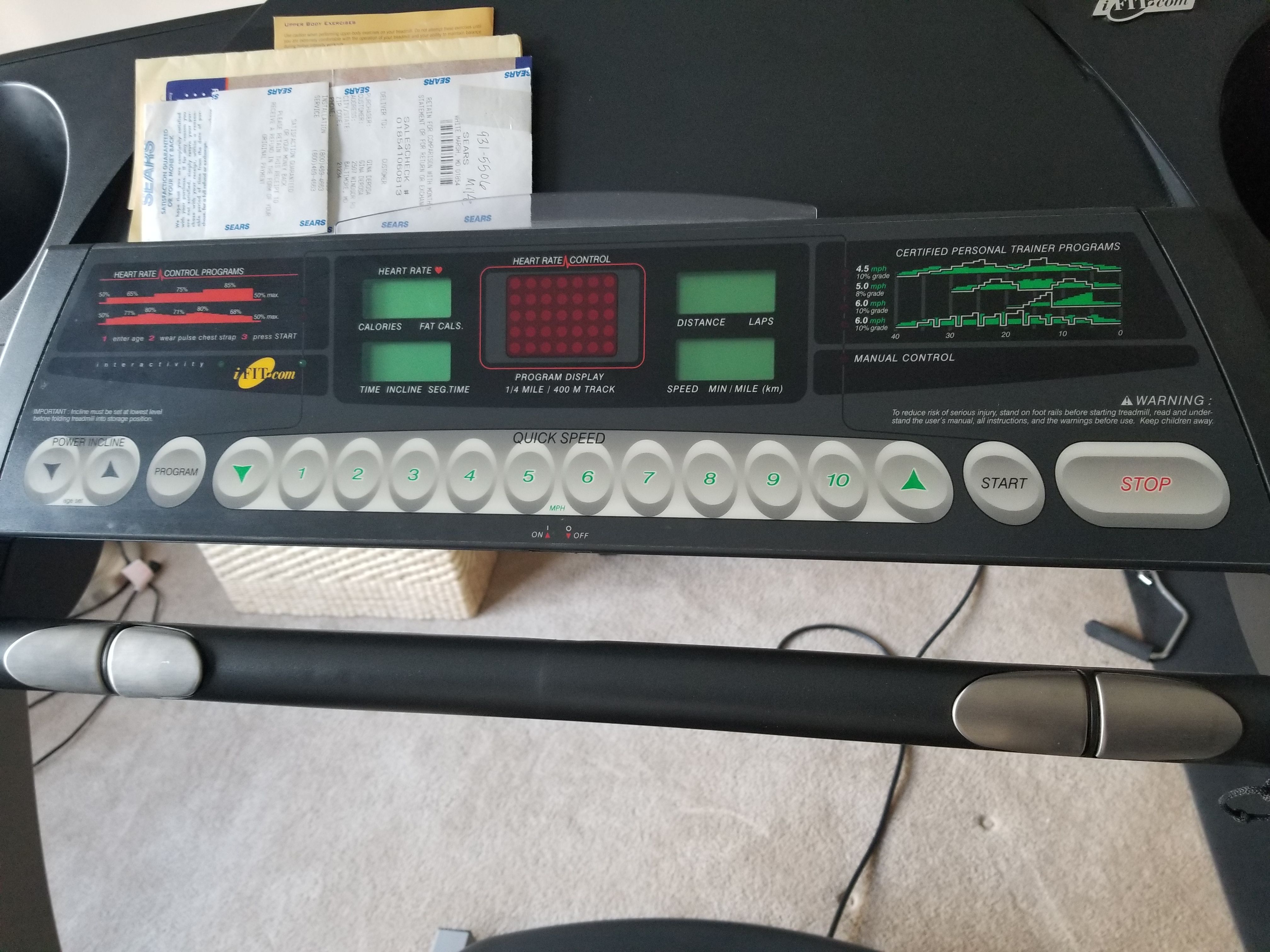 GREAT price! Treadmill PROFORM 760 EKG