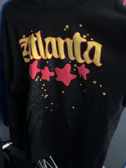 Sp5der Black Atlanta Pullover Hoodie