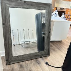Gray Bathroom Mirror