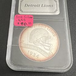 Silver Detroit Lions 🦁 Toner