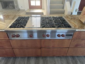 Wolf 48 Inch Gas Cooktop With Griddle