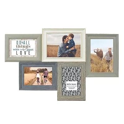 Belle Maison Rustic 5-Opening Fashion Collage Frame