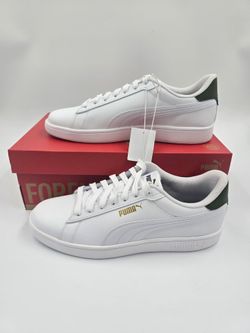 PUMA Ace Court Shoes Men's White Green Sneakers New In Box Multi Size