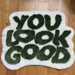 Non Slip Microfiber Plush Rug (Green/31"x24")