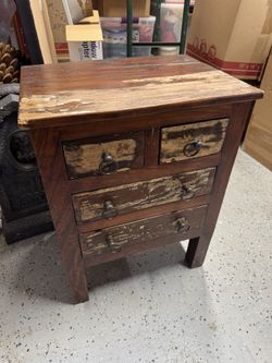 Small rustic cabinet or side table