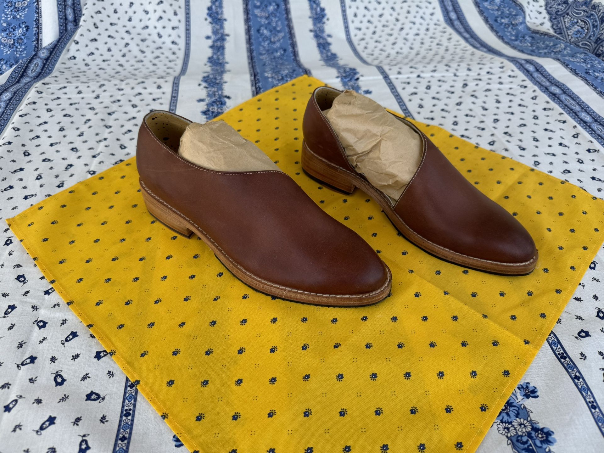 New In Box-Adro Slip On Mahogany Brown- Dover Loafer Shoes-US Size 8