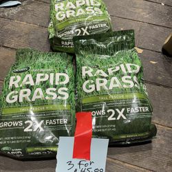 3 For $45, Scotts Turf Builder Rapid Grass Tall Fescue Mix, Grass Seed and Fertilizer, 5.6 Ibs.