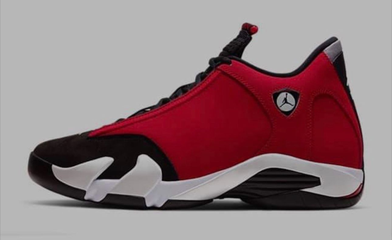 Jordan Retro 14 Size 8 Red And Black