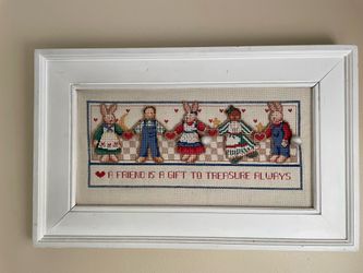 Counted Cross Stitch Kit #3760 Treasure a Friend VTG 1994 Dimensions 16"x7" NOS Susan Winget