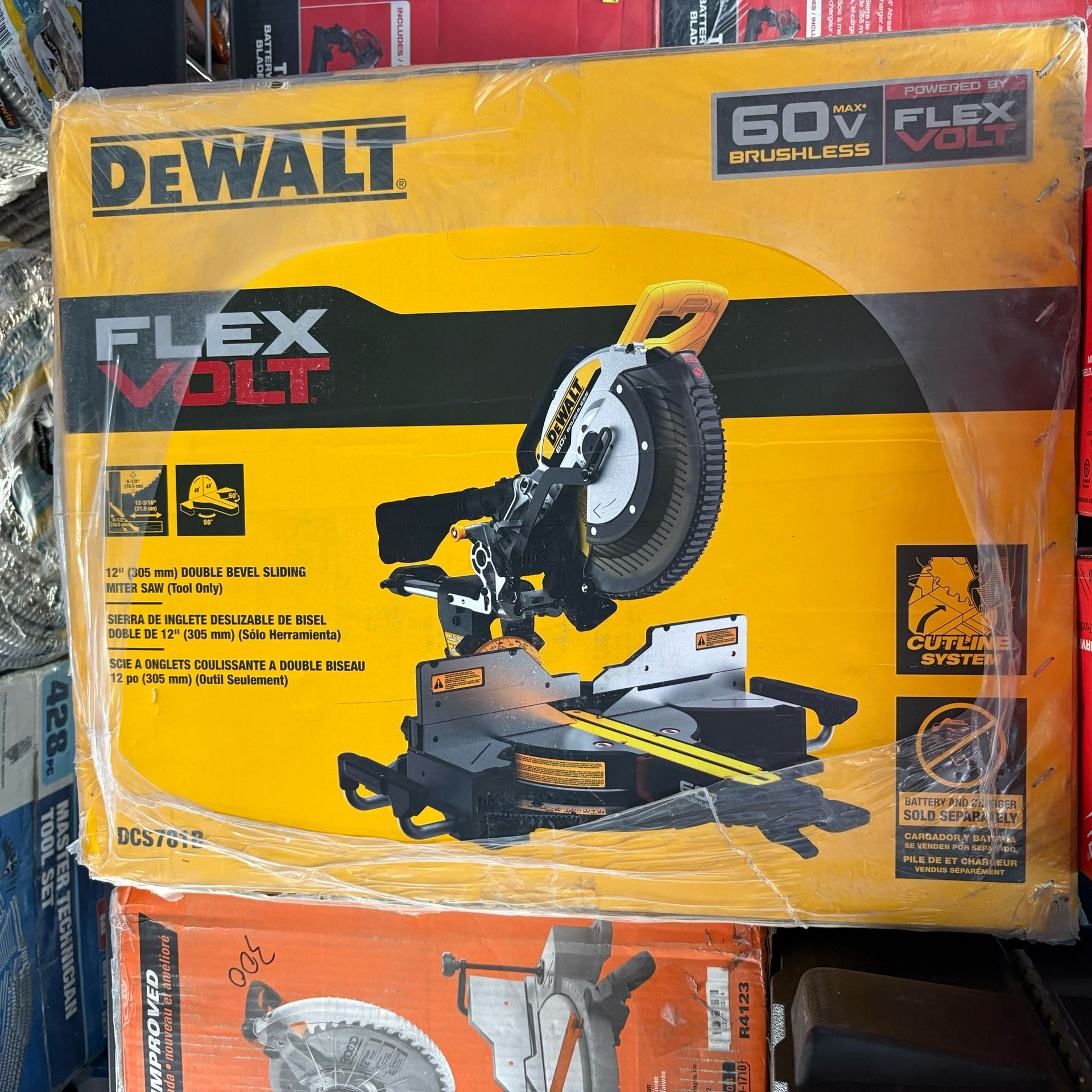 Dewalt New Miter Saw 60v Flex Volt - No Battery