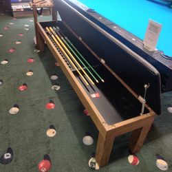 Pool Table Storage Bench 