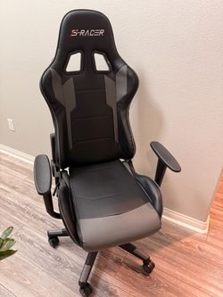 S-Racer Gaming Chair Black and Gray
