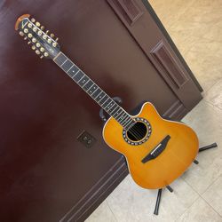 12 String Ovation with Ovation Hard Case