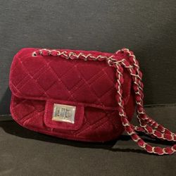 Red Velvet Purse