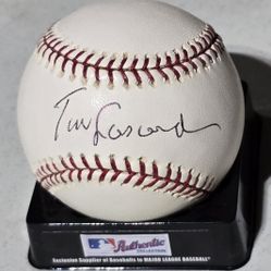 TOM LASORDA SIGNED BASEBALL!