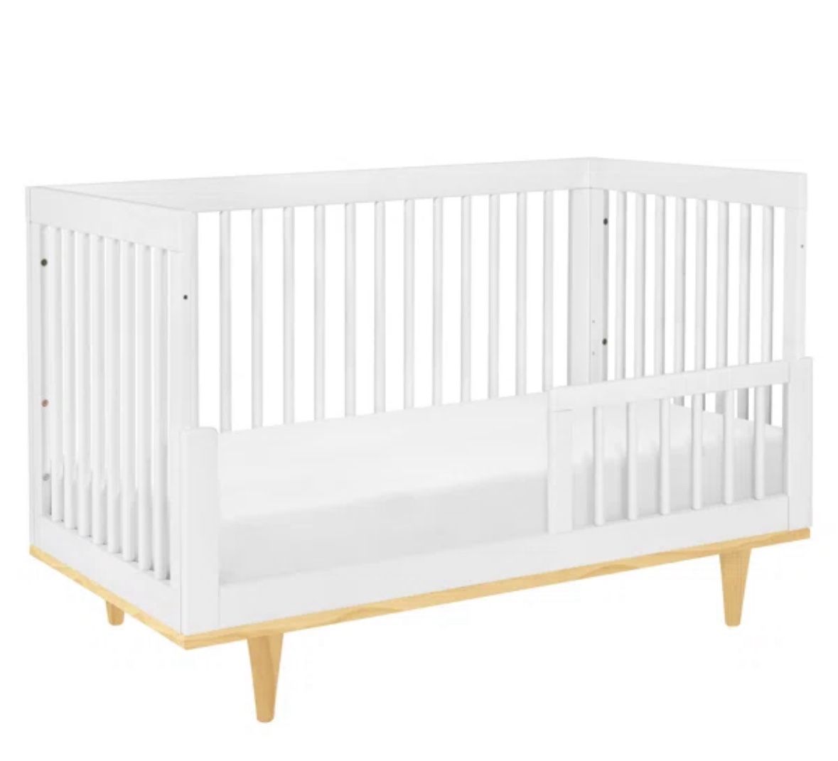 Toddler Bed Crib Size Wooden White