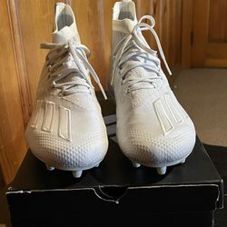 Adidas Men's adizero primeknit White Football Cleats Sz 11