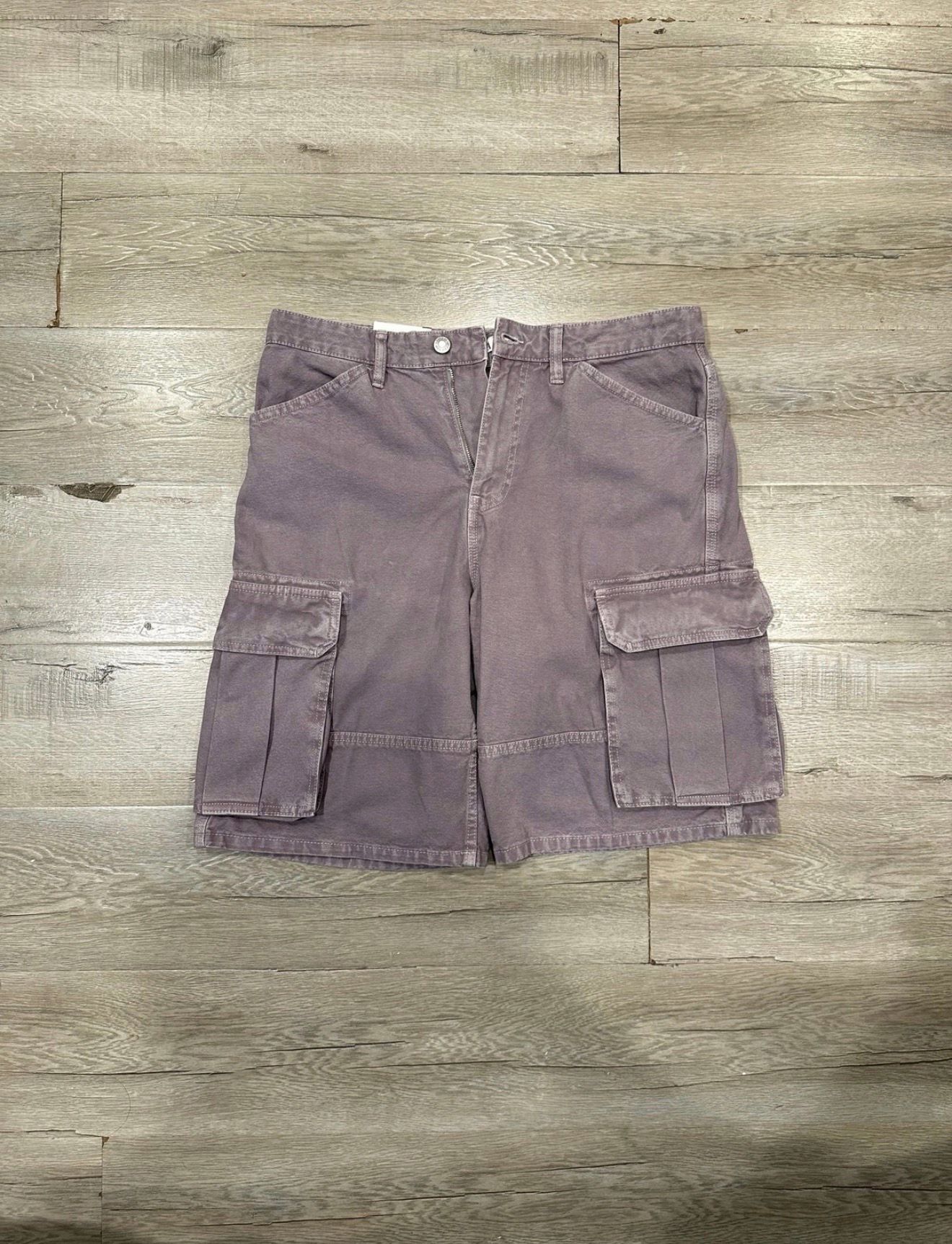 zara brand new purple cargo shorts