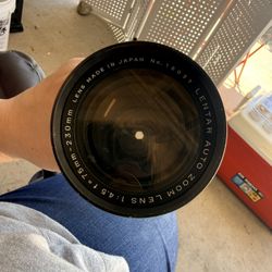 Pentax SMC Takumar 230mm f/4.5 Telephoto Lens M42 w/ Tripod Collar & Case