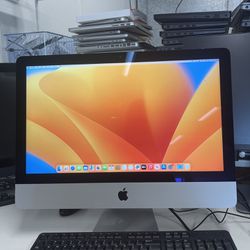21.5 inch Slim iMac 2017, Core i5, 16gb ram, 250gb SSD, macOS Ventura, 4k Retina, come with regular( not Apple) mouse and keyboard, works fast only fo