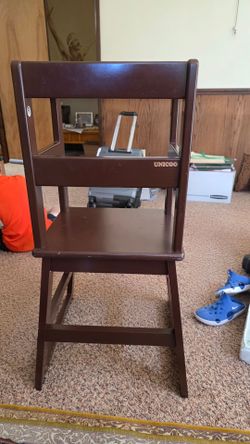 UNICOO Wooden Toddler Learning Tower Step Stool
