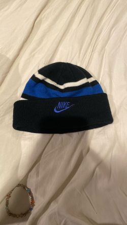 Blue And White Nike Beanie