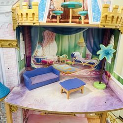 Spacious Disney Princess Royal Celebration wooden doll house