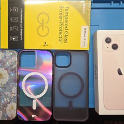 Apple iPhone 13 128GB Unlocked - Like New in Box w/ Cable - Cases & Screen Protectors Included 