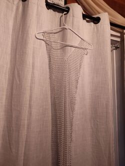 Rhinestone mesh cover up